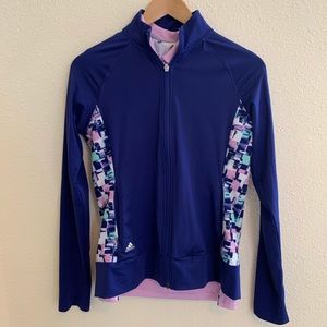 Like new adidas jacket and polo shirt